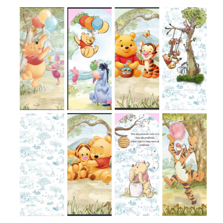 PAINEL ROMANO  APENAS FRENTE ( URSINHO POOH ) SEM ELASTICO  (ENVIO IMEDIATO) em Oferta na Shopee