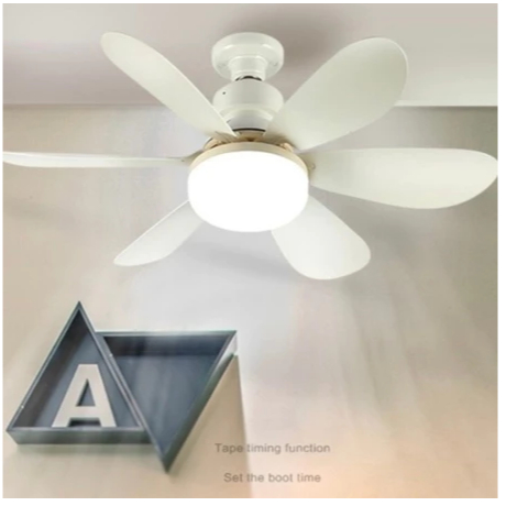 Ventilador De Teto Wind Light Silent Ponente Controle Remoto Lâmpada Led Silenciosa 40W