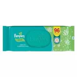 Lenço Umedecido Infantil Pampers Aloe Vera Com 96 Lenços