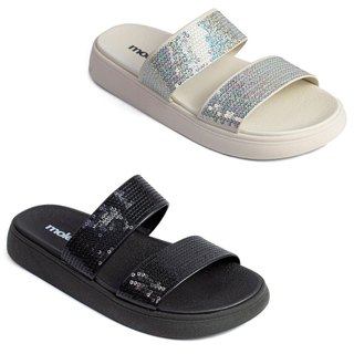 Sandália Moleca Feminina Papete Flatform Conforto 5469-131 em Oferta na Shopee