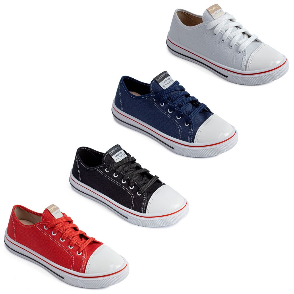 Tênis Moleca Feminino Lona Casual Estilo 5796-204 em Oferta na Shopee