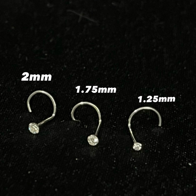 Piercing de Nariz Ponto de Luz Nostrio PRATA LEGITIMA 925