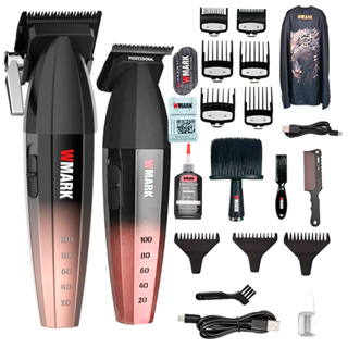 Kit 2 Maquina de Cabelo Wmark Ng 2038 Corte Ng 325 Acabamento Dourada em Oferta na Shopee