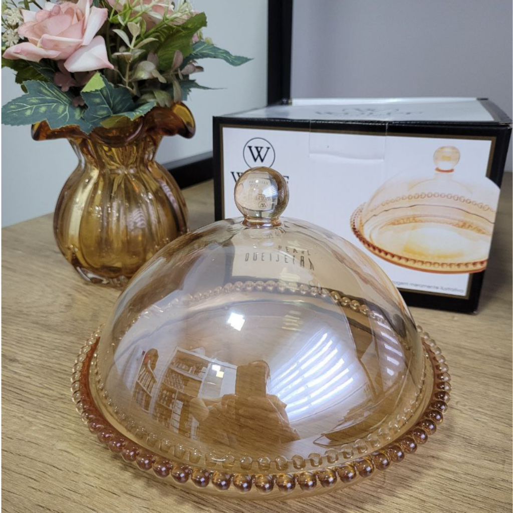 Queijeira Pearl De Cristal Âmbar 20cm 28269 Wolff