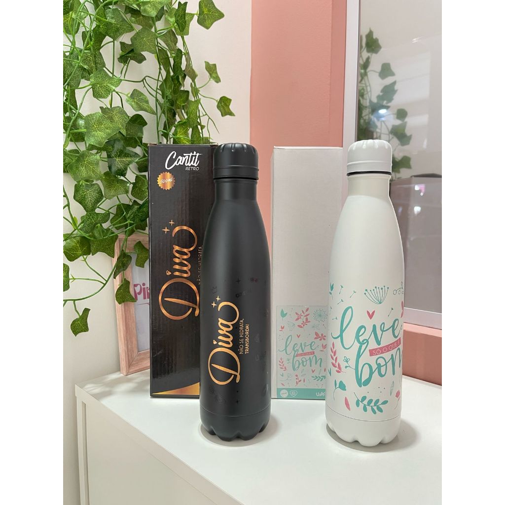 Garrafa Squeeze Térmica Cantil Classic – Leve Só O Que É Bom  & The Boss Uatt? 500ml