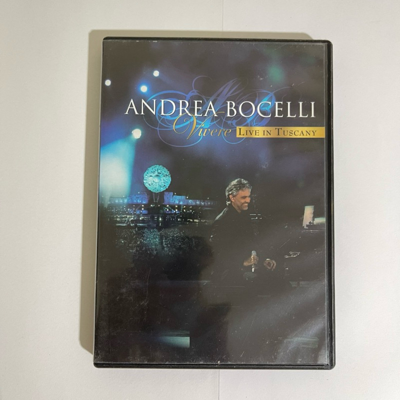 DVD Andrea Bocelli Vivere Live in Tuscany, com Kenny G, Sarah Brightman, Laura Pausini