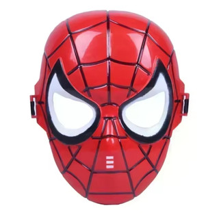 Mascara Plástica Homem-Aranha 01 Unidade Fantasia Infantil Homem Aranha Festas Lembrancinha Máscara Carnaval Halloween