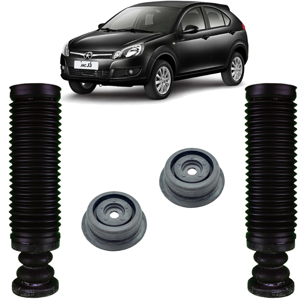 KIT COXIM AMORTECEDOR TRASEIRO JAC J3 2011 A 2016