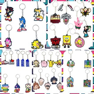 Chaveiros kit com 40 pçs Desenhos Pontos Turísticos Séries e Filmes