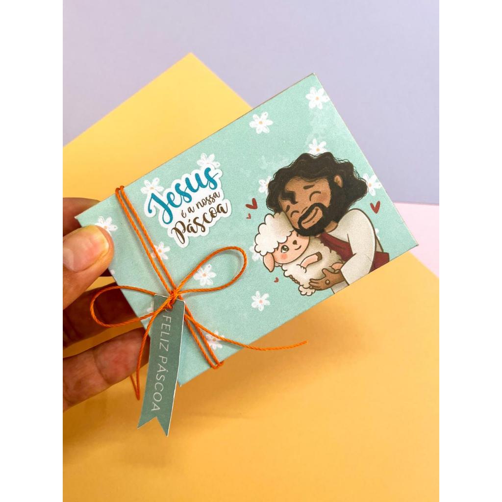 CAIXA KITKAT PÁSCOA CRISTÃO - PORTA KIT KAT PÁSCOA RELIGIOSA - CAIXINHA PÁSCOA
