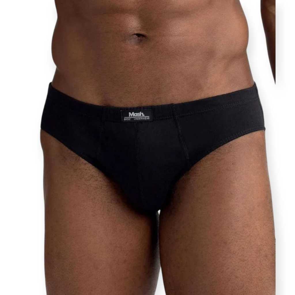 Cueca Slip Algodão Lisa Mash Ref:074.58