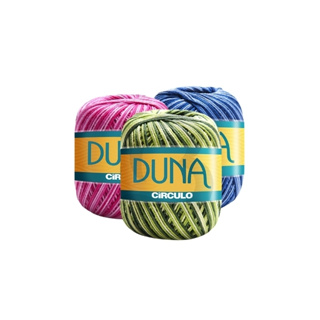 Linha Duna Círculo 100g 170m | Fio para Crochê e Tricô | Cores Lisas e Multicolor | Novelo 100% Algodão em Oferta na Shopee