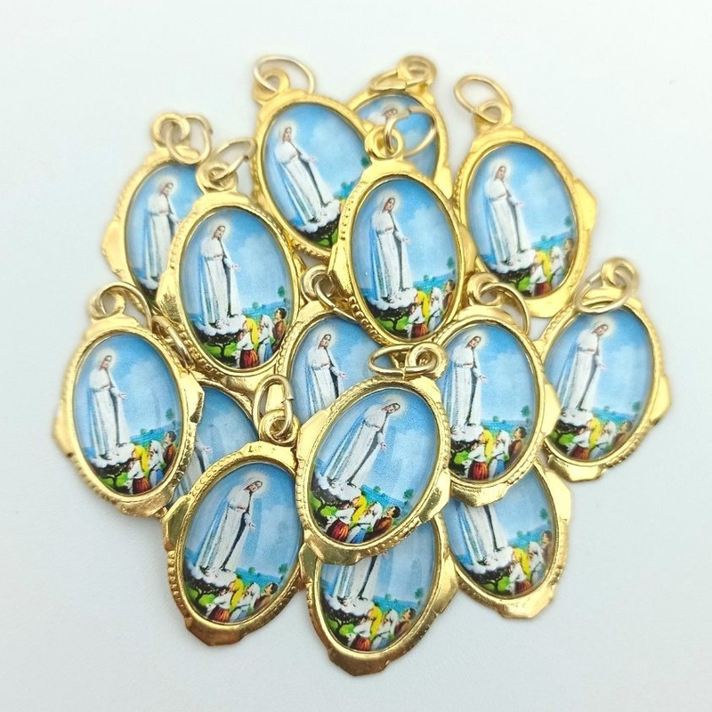 100 Unidades Medalhinha Nossa Senhora de Fátima - Medalha