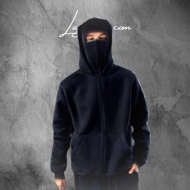 balaclava moletom casaco masculino inverno