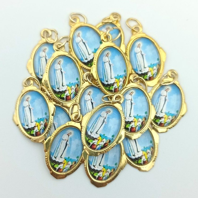 50 Unidades Medalhinha Nossa Senhora de Fátima - Medalha