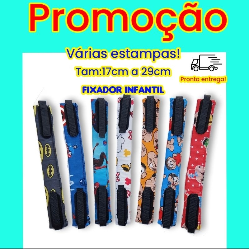 kit 3un/Fixador infantil/Traqueostomia/17a 29cm em Oferta na Shopee