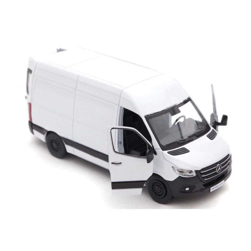 Miniatura Van Mercedes Sprinter 1:48 Carrinho Metal Fricção Abres As Portas