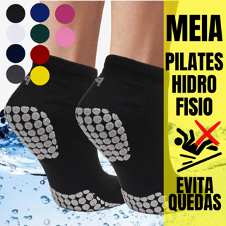 1 Par Meia Antiderrapante Hidroginástica Juvenil Adulto 34 39 e 39 42  Unissex Pilates Yoga  Antiaderente Idoso Piscina em Oferta na Shopee
