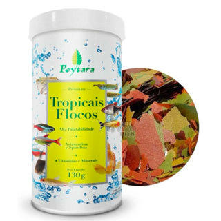 Ração Poytara Tropicais Flocos 130g em Oferta na Shopee