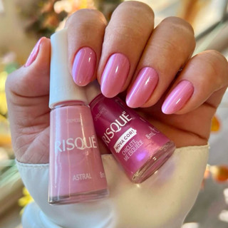 Kit 2 Esmalte Risque Astral e Chiclete Me Esquece em Oferta na Shopee