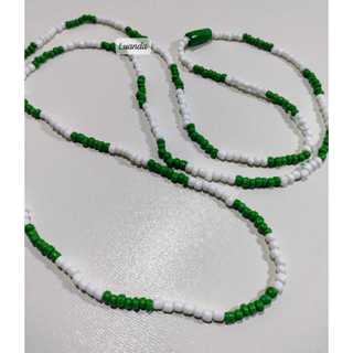 Guia de Proteção Fio de Conta Orixá Oxossi Caboclo Verde Branco Jurema Cabocla Umbanda Candomblé em Oferta na Shopee