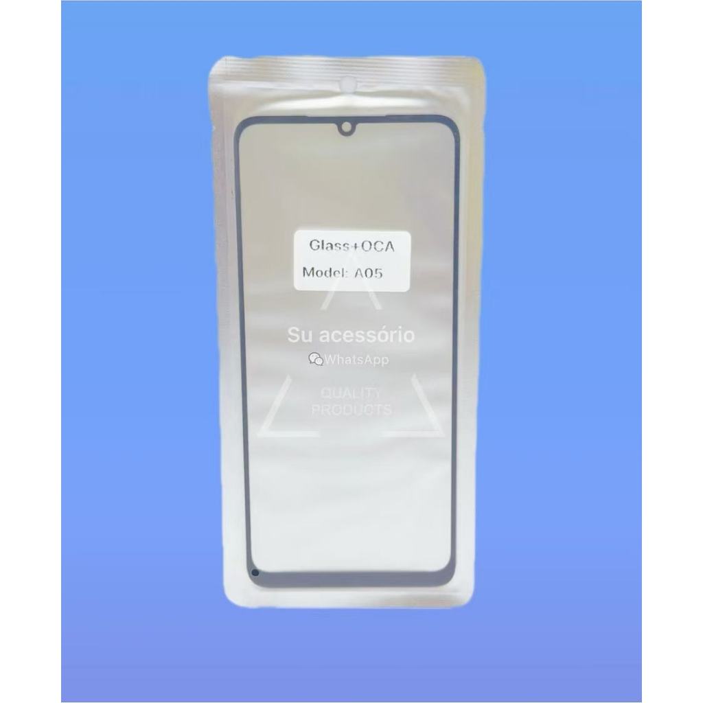 Vidro Tela Sem Touch De Galaxy A05/A05s (Somente Vidro De Frente)