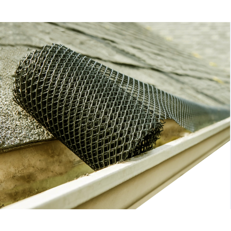 Tela Calha Telhado Ralo Plástico 2 M X 30 CM Grelha Jardim Passarinheira Proteção Tegape Hexagonal