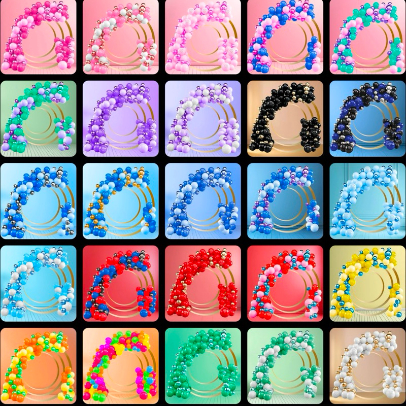 Kit 125 Balões Bexigas CORES + Metalizado KIT FESTA BALÃO OFF em Oferta na Shopee