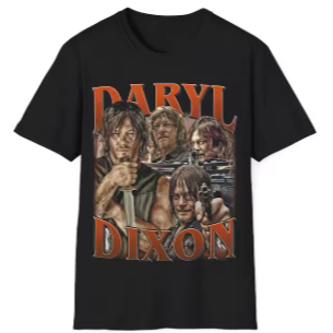 Camiseta Daryl Dixon The Walking Dead Adulto/Intil Lançamento Camiseta Em Algodao
