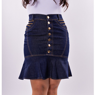 Saias Evangélicas Preta Secretaria Cintura Alta Com Lycra em Oferta na Shopee