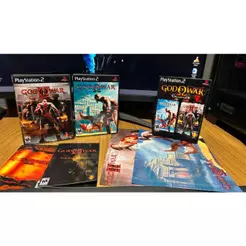 Box God of War Collection com Manual/Pôster/Caixa para PS2