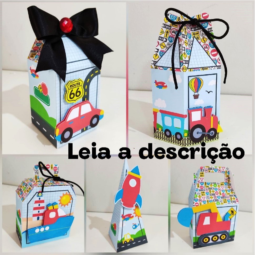 Kit PEGUE E MONTE Meio de Transporte | Lembrancinhas  | Aniversário | Com ou Sem Aplique I personalizados