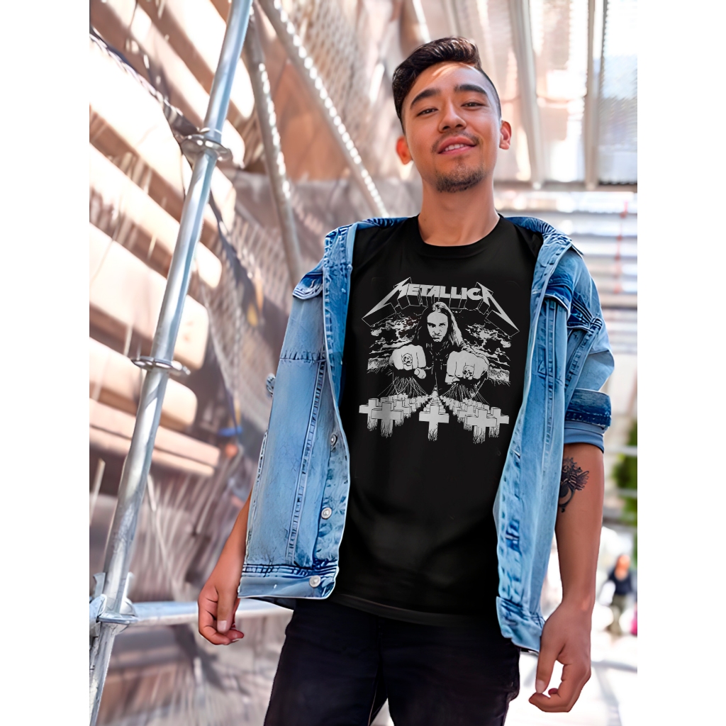 Camiseta de Heavy Metal Metallica Cliff Banda de Rock camiseta unissex