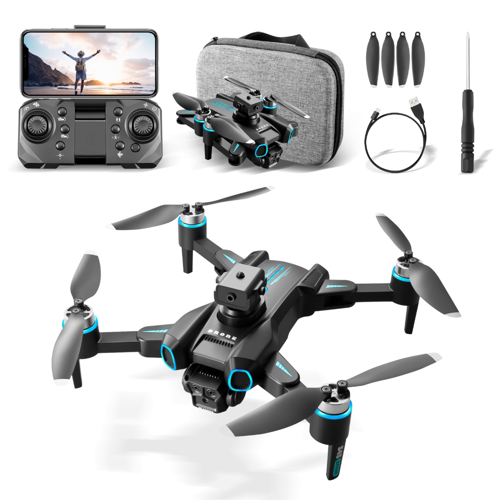 S4s Drone 4K Câmera Profissional Fotografia Aérea Abrangente Obstáculos Três Sits para Evitar Quadcopter Brinquedo em Oferta na Shopee