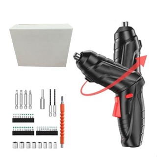 kit Parafusadeira/furadeira 48 pçs portátil carregador usb Leve forte desmontar e montar