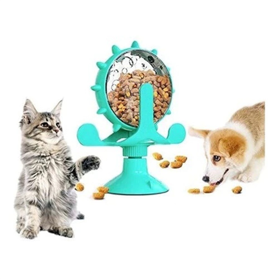 Brinquedo Para Gato Pet Alimentador lento saudável  de estimação Rotativo Roda Gigante