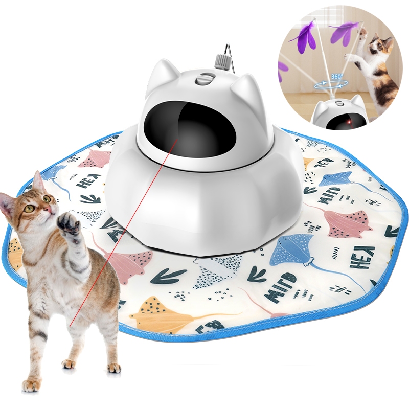 Newpet Laser Cat Brinquedo Interativo Automático Para Gatos Com Brincando Varinha Para Gatinhos Suprimentos Gatos
