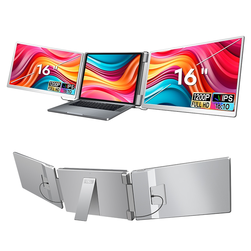 16 inch polegadas visual rico tela de expansão para laptop de de alta clareza dobrável fhd...
