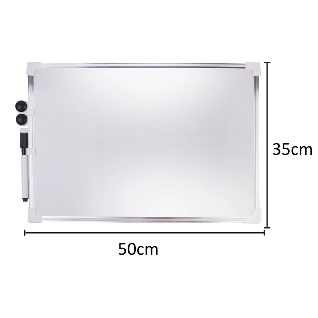 Lousa Quadro Branco Magnético Moldura Alumínio Com Caneta Apagador E Imã Para Recados 30X40cm -Novidade