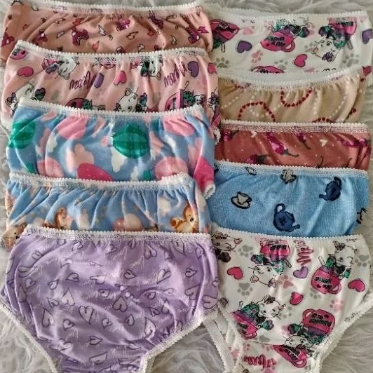kit com 15 calcinhas infantil excelente qualidade de algodão sortidas com foro , do P ao GG