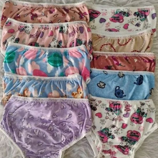 kit 10 calcinhas infantil de excelente qualidade de algodão sortidas com forro , do P ao …