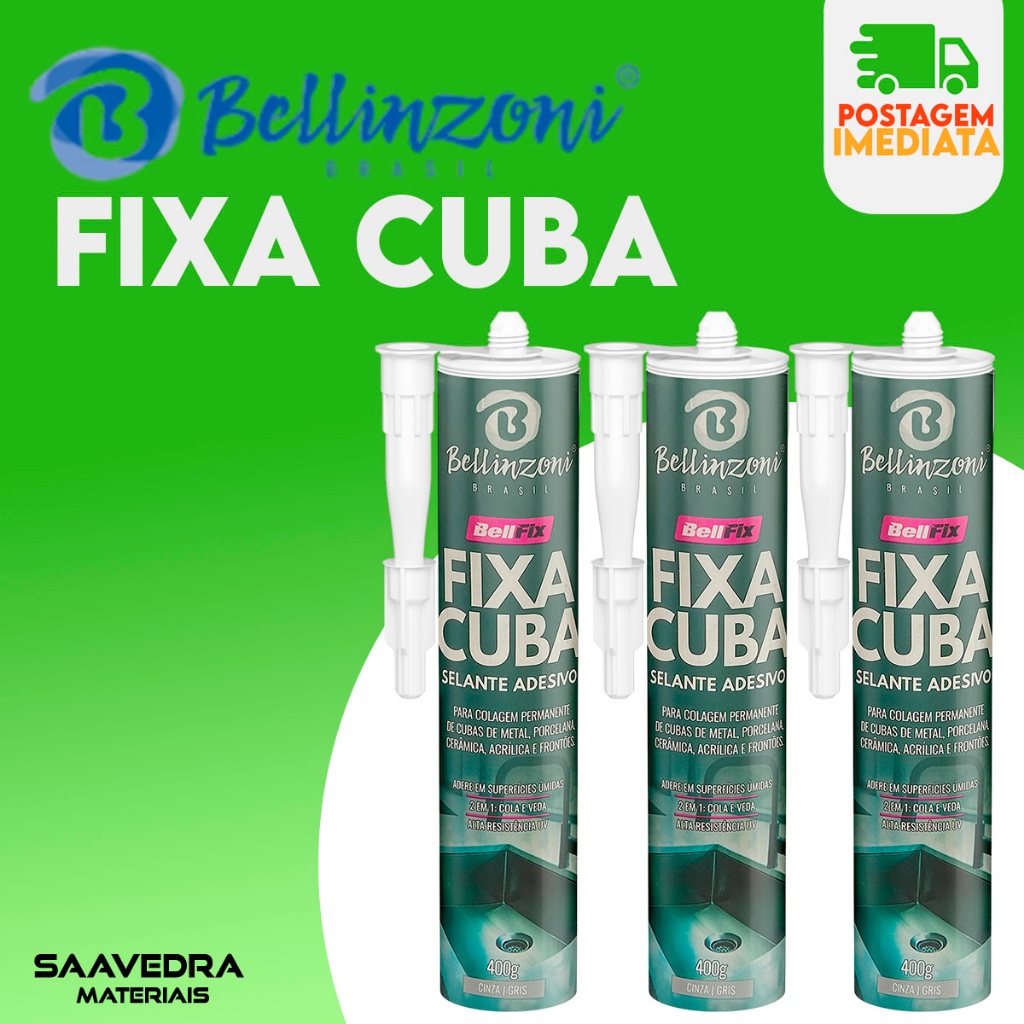 Cola Fixa Adesivo Cuba Granitos 400g Bellinzoni