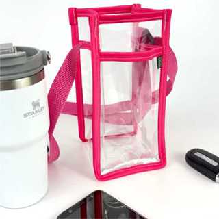 Bolsa Porta Garrafa Termica Copos Celular Transparente Porta Garrafa De Água