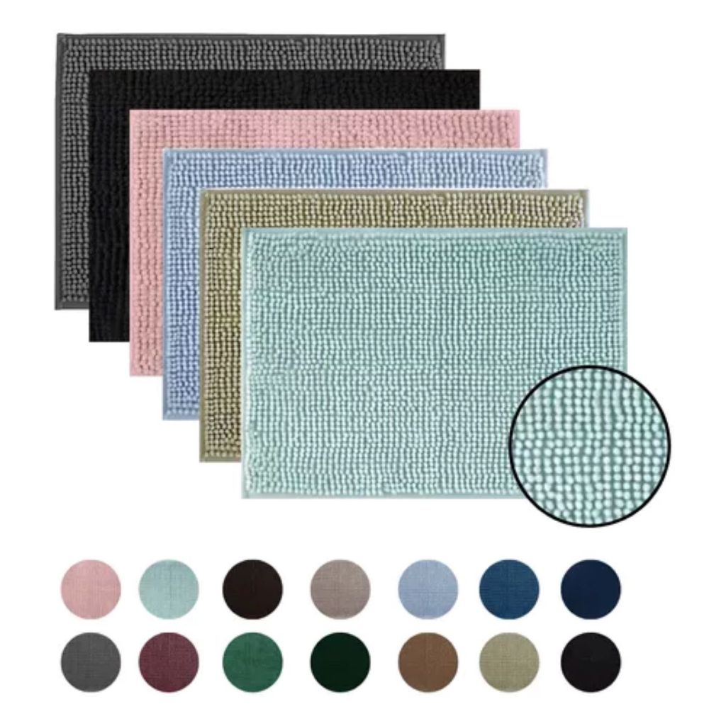 Kit de Tapete Bolinha 04 Unidades Antiderrapante Microfibra Toque Suave Super Macio Dedinho