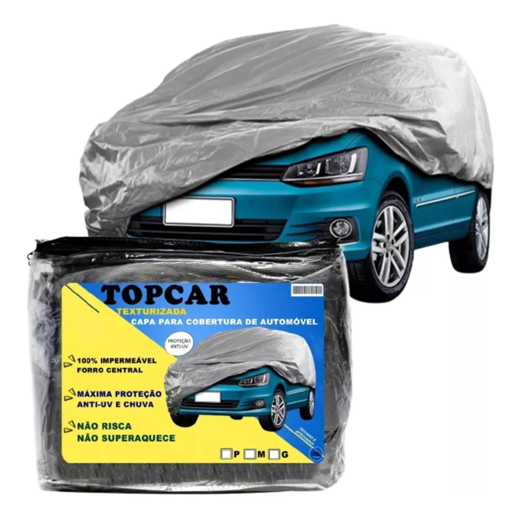 Capa Pra Cobrir Carro Impermeável Forro Proteção Sol Chuva Gol Celta HB20 Classic Civic Corolla — imagem 1