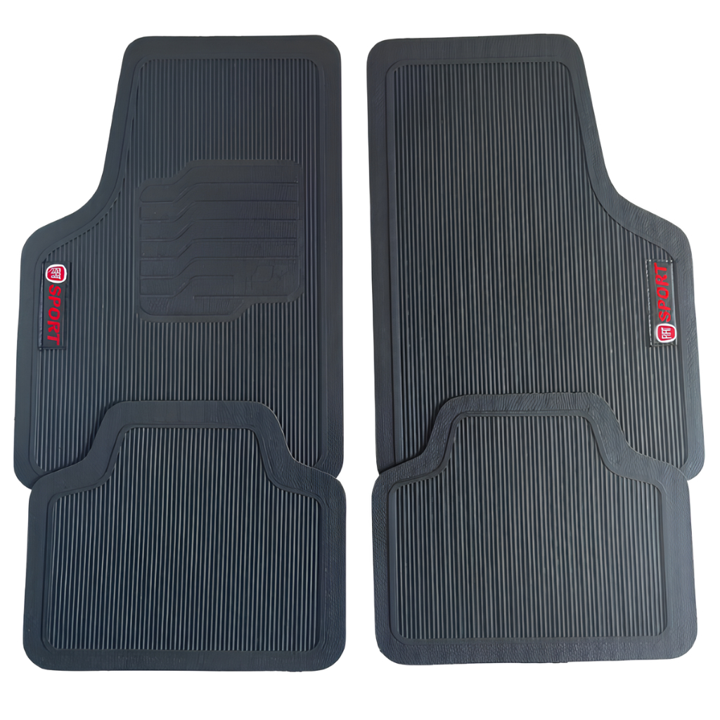 kit Tapete Fiat 4 Peças Borracha PVC antiderrapante Palio Strada Cb Dupla Uno siena stillo mobi argo