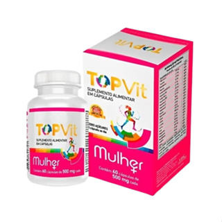 TOPVIT MULHER 500MG 60 CAPSULAS em Oferta na Shopee