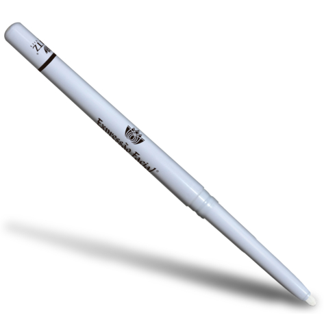 Lápis Retrátil Branco para Olhos e Marcação no Design de Sobrancelhas Expressão Facial