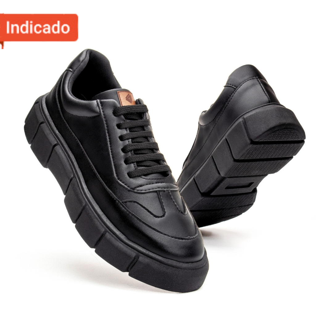 Tenis Oversized  Melburk Sneaker Masculino Casual Sola Alta Estilo Plataforma Block em Oferta na Shopee