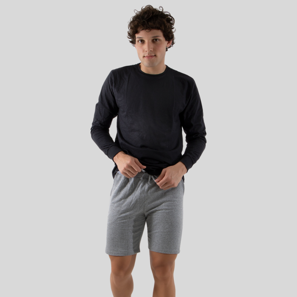 Bermuda Shorts Moletom Masculino Academia Esportivo Casual Sport Liso